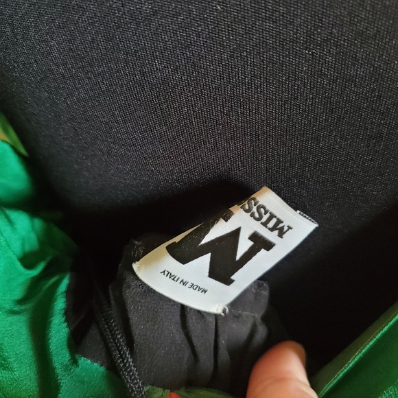 NWT Missoni Silk Green Dress - Picture 5 of 7